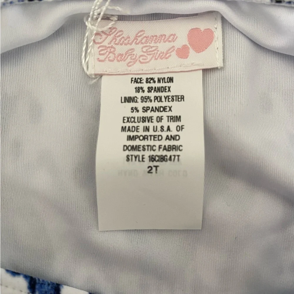 Shoshanna Girls Long Sleeve Rash Guard Bikini Set NWT